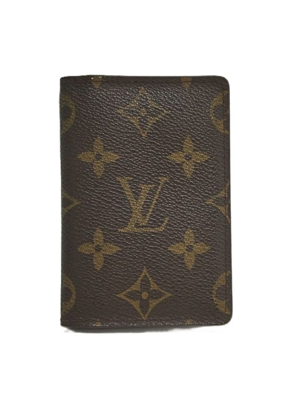 Louis Vuitton Pocket Organizer Vintage Shape Bifold Card Case Monogram